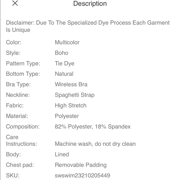 ✨Brown and White Tie Dye Bikini Set - Picture 12 of 12